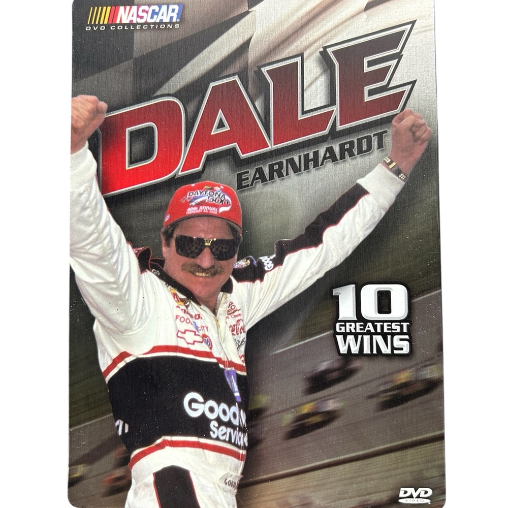 NASCAR Dale Earnhardt 10 Greatest Wins DVD Set, 2008, Metal Case